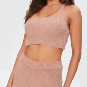 Fuzzy Knit Lounge Set